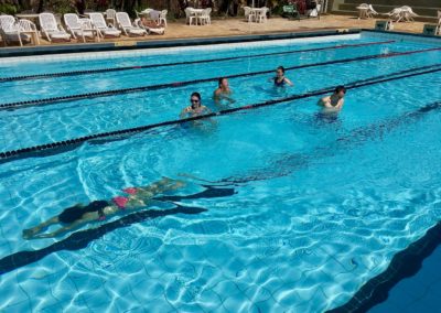 In dem Schwimmbad, in dem wir uns fast täglich erfrischen