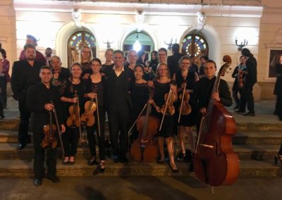 Das Martius Ensemble (mit brasilianischen Musikern und Doris Vittinghoff) nach dem Konzert