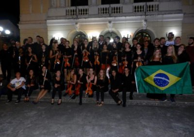 Alle Musiker und Organisatoren des Festivals „Musik Expedition"