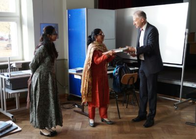 Indien-Austausch - Begrüßung in der Aula