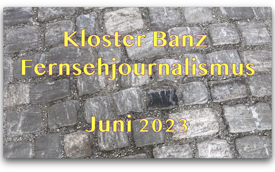 Impressionen vom Medienseminar „Fernsehjournalismus“ auf Kloster Banz (18.-21.6. 2023)