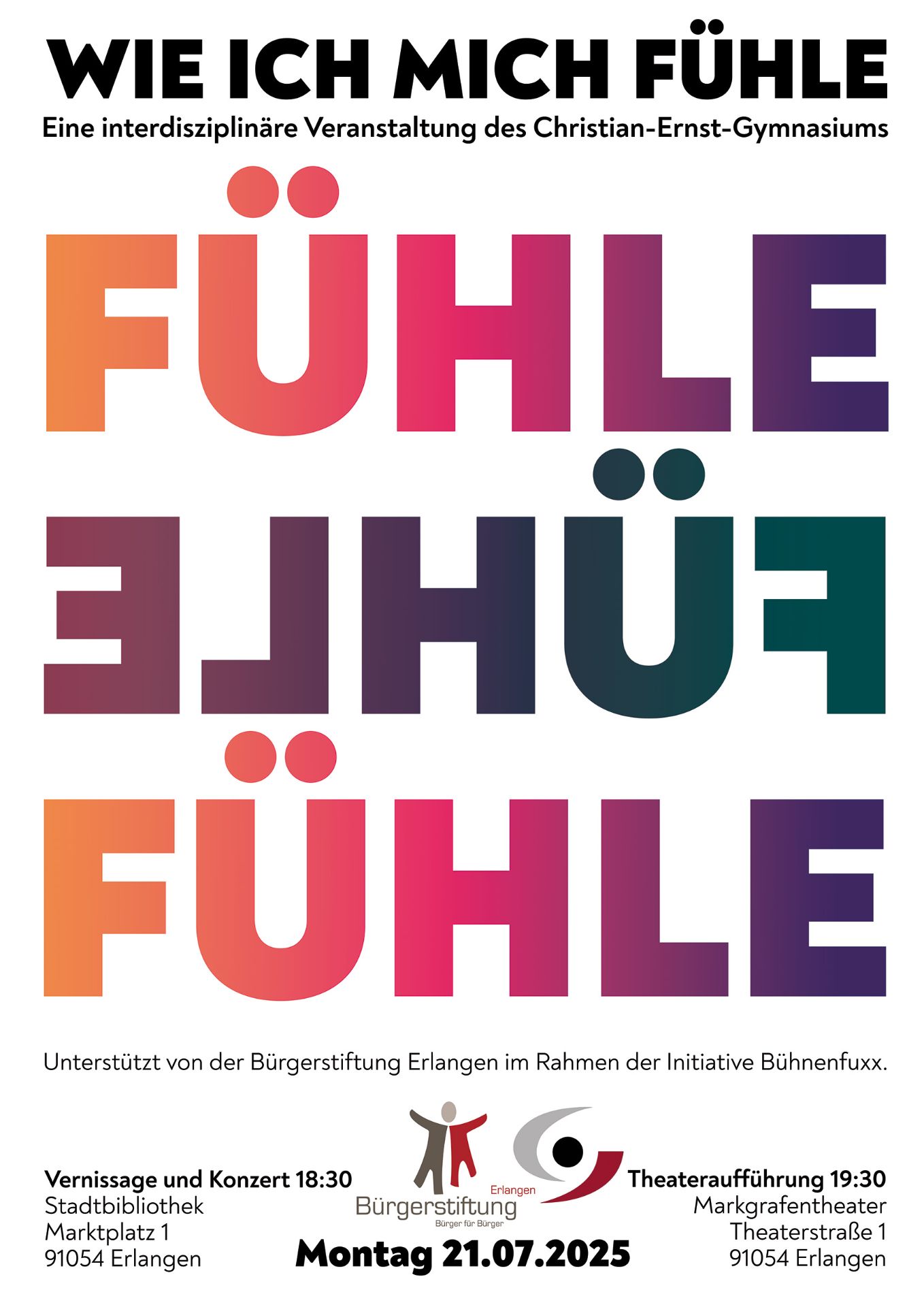 Entwurf Plakat Wie ich mich Fühle Version 6