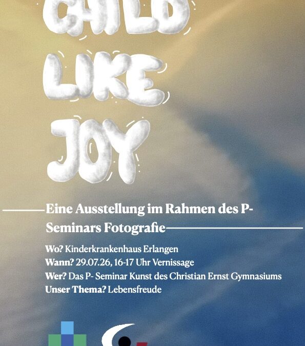 Ausstellung „Childlike Joy“ am 29.07.2026 im Kinderkrankenhaus Erlangen