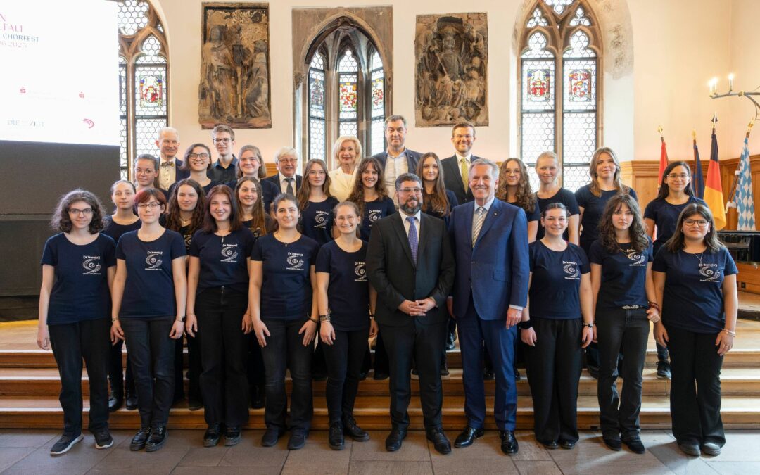 Acquire singt bei der Pressekonferenz zum deutschen Chorfest 2025