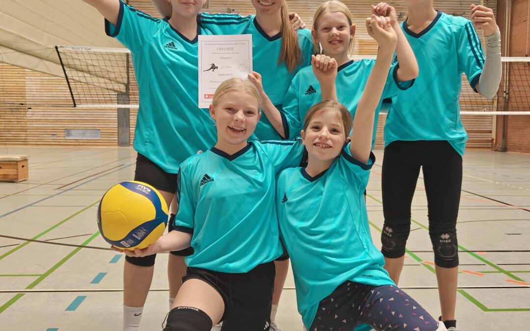 Die Volleyball-Mädchenmannschaft ist Stadtmeister 2024!