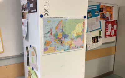 Europa-Karten in den Klassenzimmern