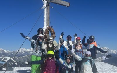 Grüße von der Wintersportwoche aus Saalbach