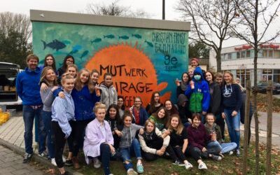 Legal und ganz schön bunt – Graffiti der 9e am Trafohäuschen