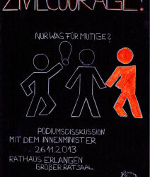 Plakatwettbewerb „Zivilcourage“
